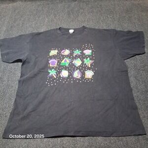 Vintage Pacific Connections Swimwear Top Black Seashells Beach 80s